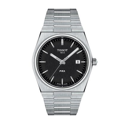 Tissot Men's PRX Stainless Steel Watch with Black Dial