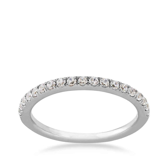1/3 ct. tw. Diamond 20-Stone Prong-Set Stackable Anniversary Band in 14K White Gold