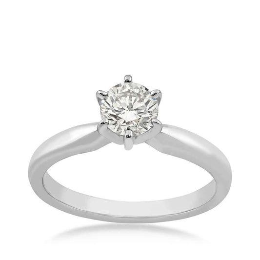 Adamante 3/4 ct. tw. Lab-Grown Round Brilliant Diamond Solitaire Engagement Ring in 14K White Gold