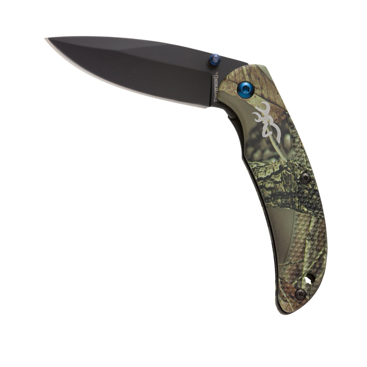 Browning Prism 3 Camo Folding Knife front view