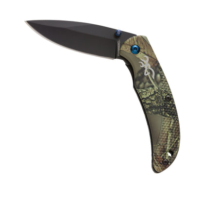 Browning Prism 3 Camo Folding Knife front view