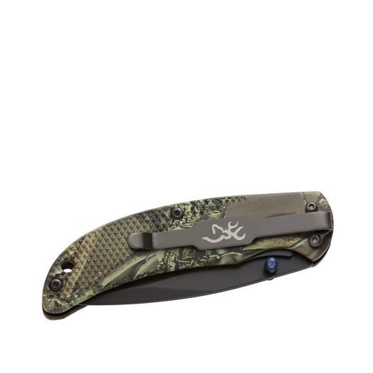 Browning Prism 3 Camo Folding Knife close-up detail