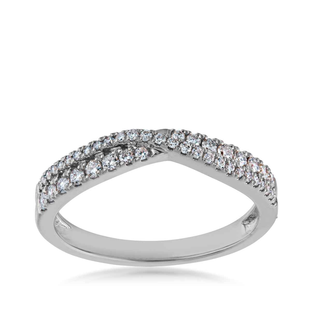Perfect Match 1/3 ct. tw. Round Diamond Stackable Anniversary Ring in 14K White Gold