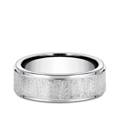 Benchmark 7mm Cobalt Wedding Band with Swirl Finish