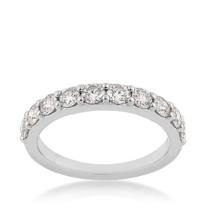 1 ct. tw. Classic Round Brilliant Diamond Anniversary Band in 14K White Gold