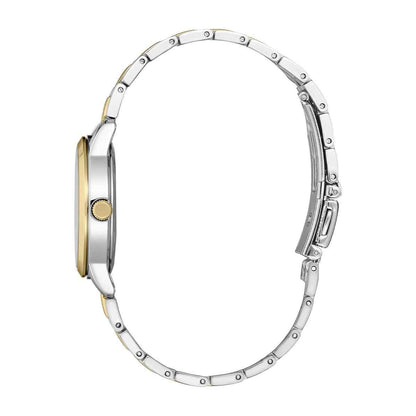 Seiko Ladies' Essential Quartz Two-Tone Stainless Steel Watch with White Dial