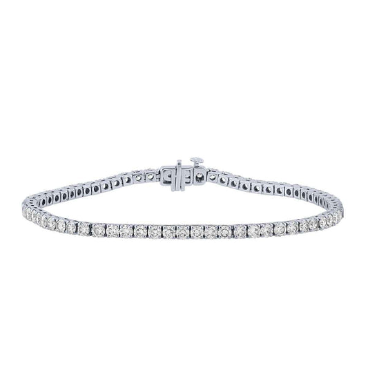 5 ct. tw. Round Diamond Tennis Bracelet in 14K White Gold