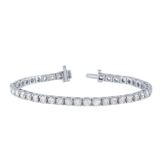 8 ct. tw. Round Diamond Tennis Bracelet in 14K White Gold