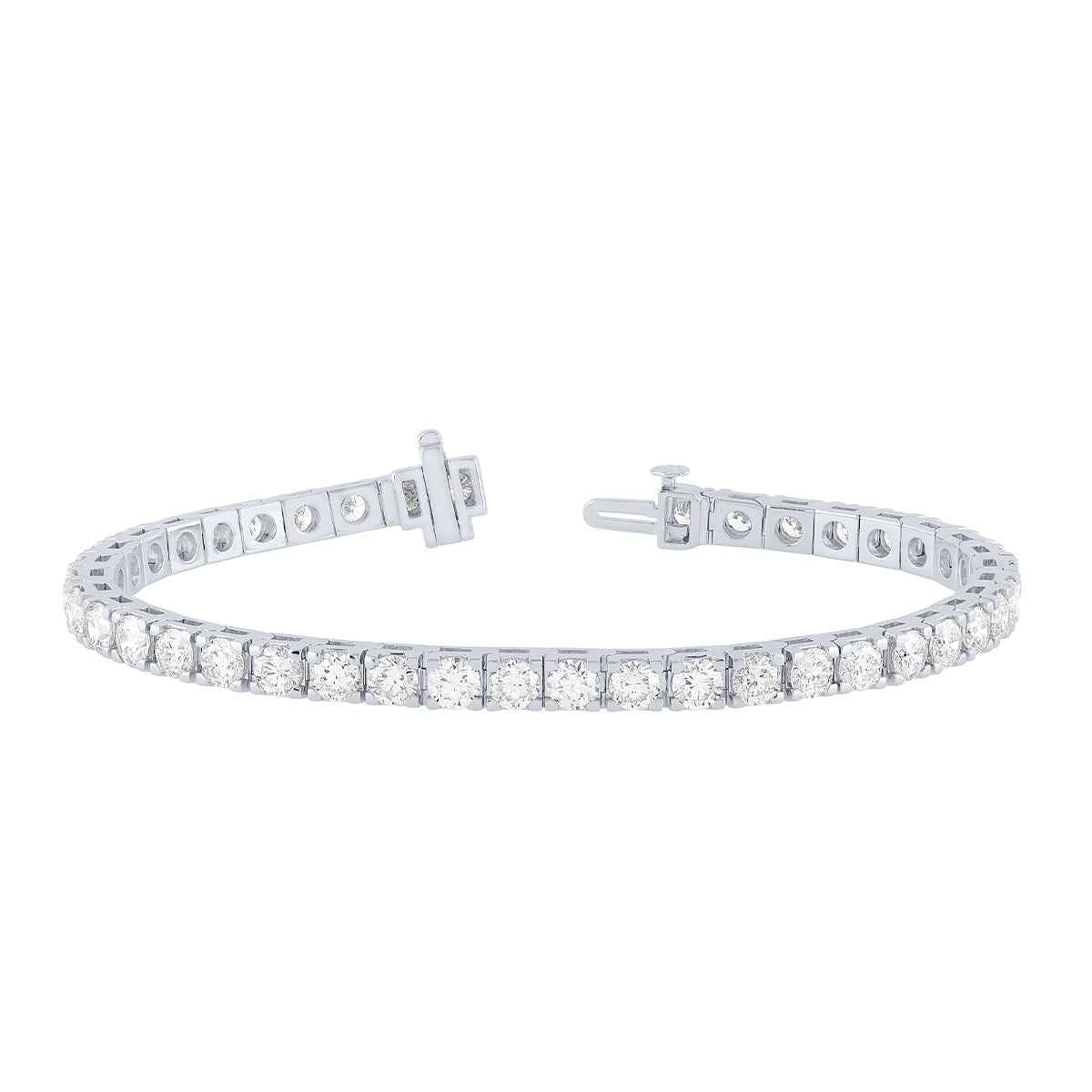 10 ct. tw. Round Diamond Tennis Bracelet in 14K White Gold