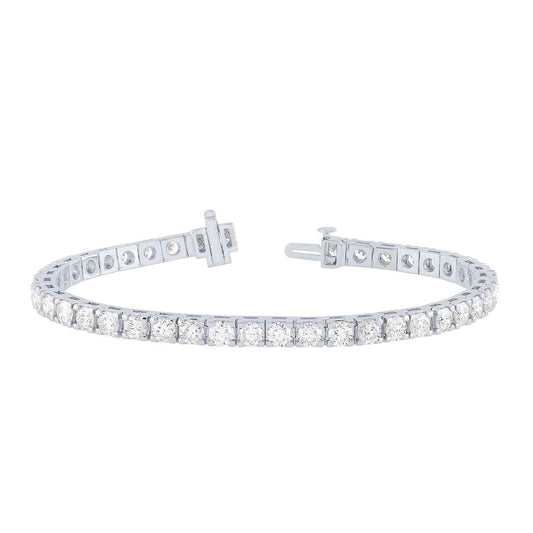 10 ct. tw. Round Diamond Tennis Bracelet in 14K White Gold