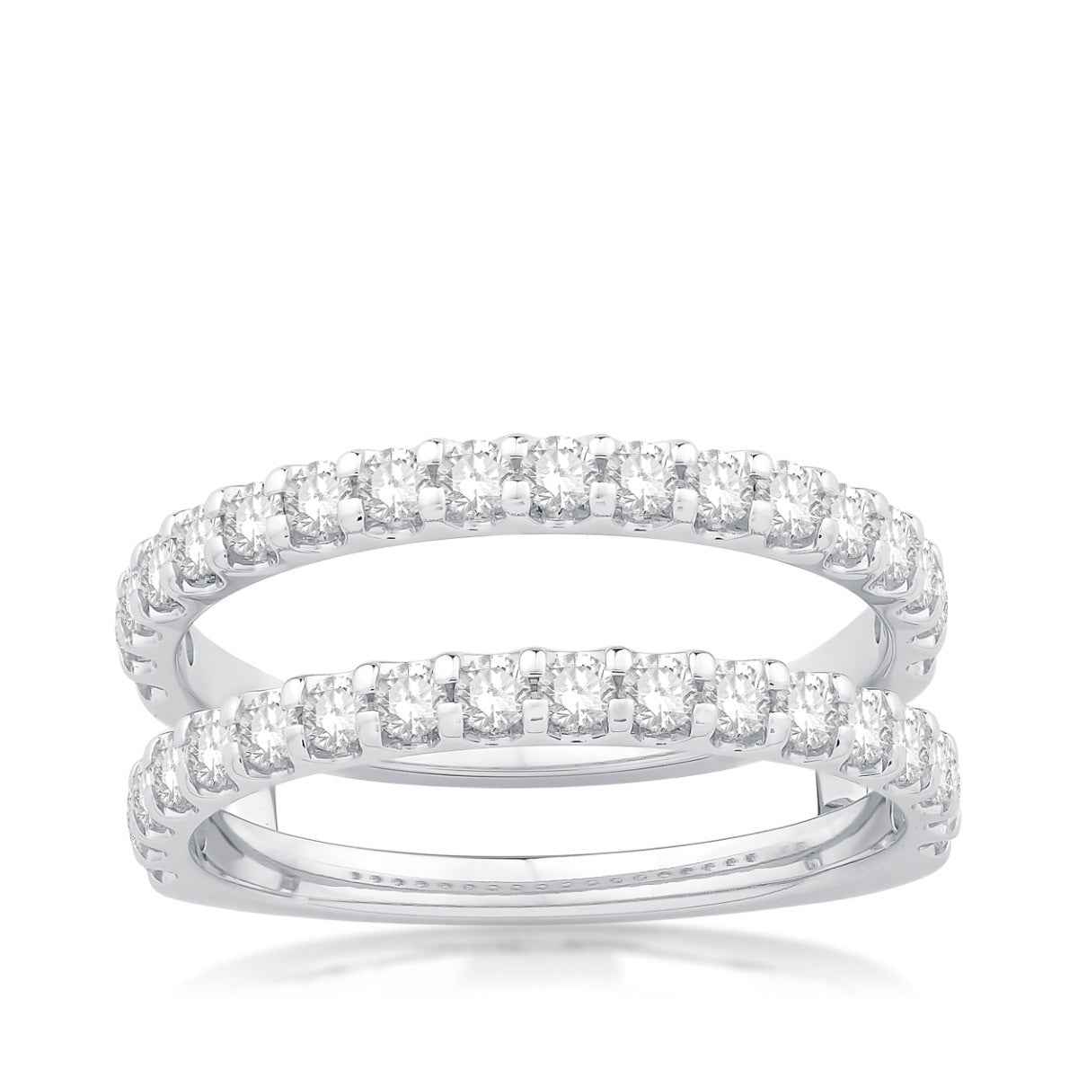 1 ct. tw. Diamond Insert Ring Enhancer in 14K White Gold