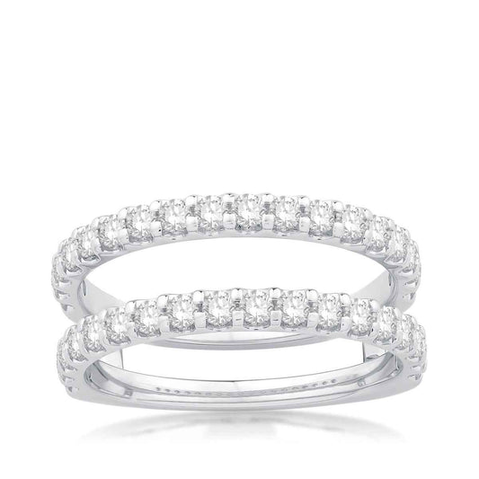 1 ct. tw. Diamond Insert Ring Enhancer in 14K White Gold