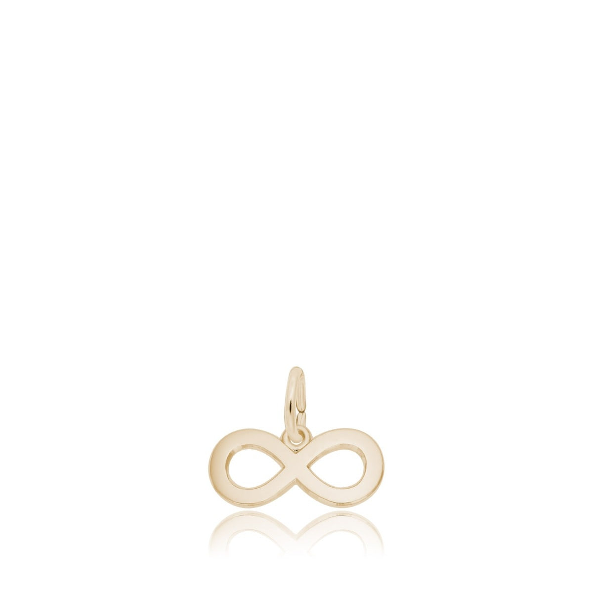 Infinity Symbol Charm in 14K Yellow Gold