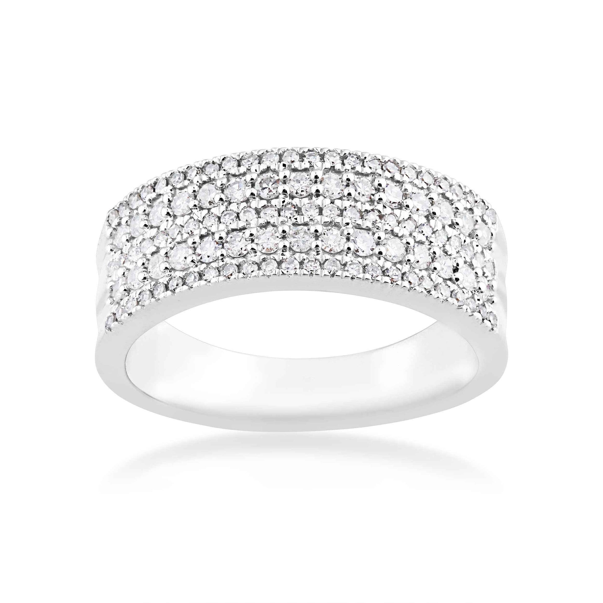 1/2 ct. tw. 5-Row Anniversary Band in 10K White Gold