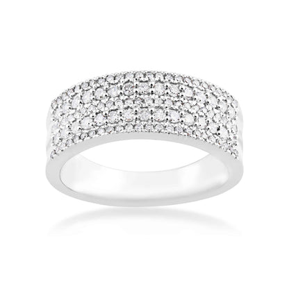1/2 ct. tw. 5-Row Anniversary Band in 10K White Gold
