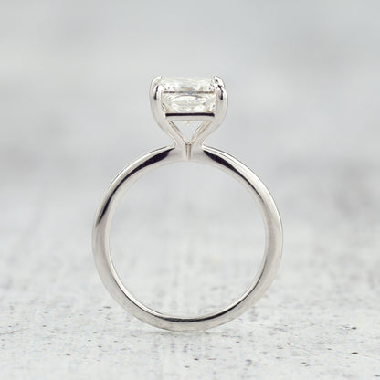 Adamante 2 ct. tw. Lab-Grown Princess Cut Diamond Solitaire Engagement Ring in 14K White Gold full view