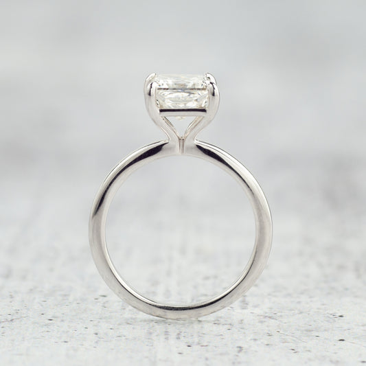 Adamante 2 ct. tw. Lab-Grown Princess Cut Diamond Solitaire Engagement Ring in 14K White Gold full view