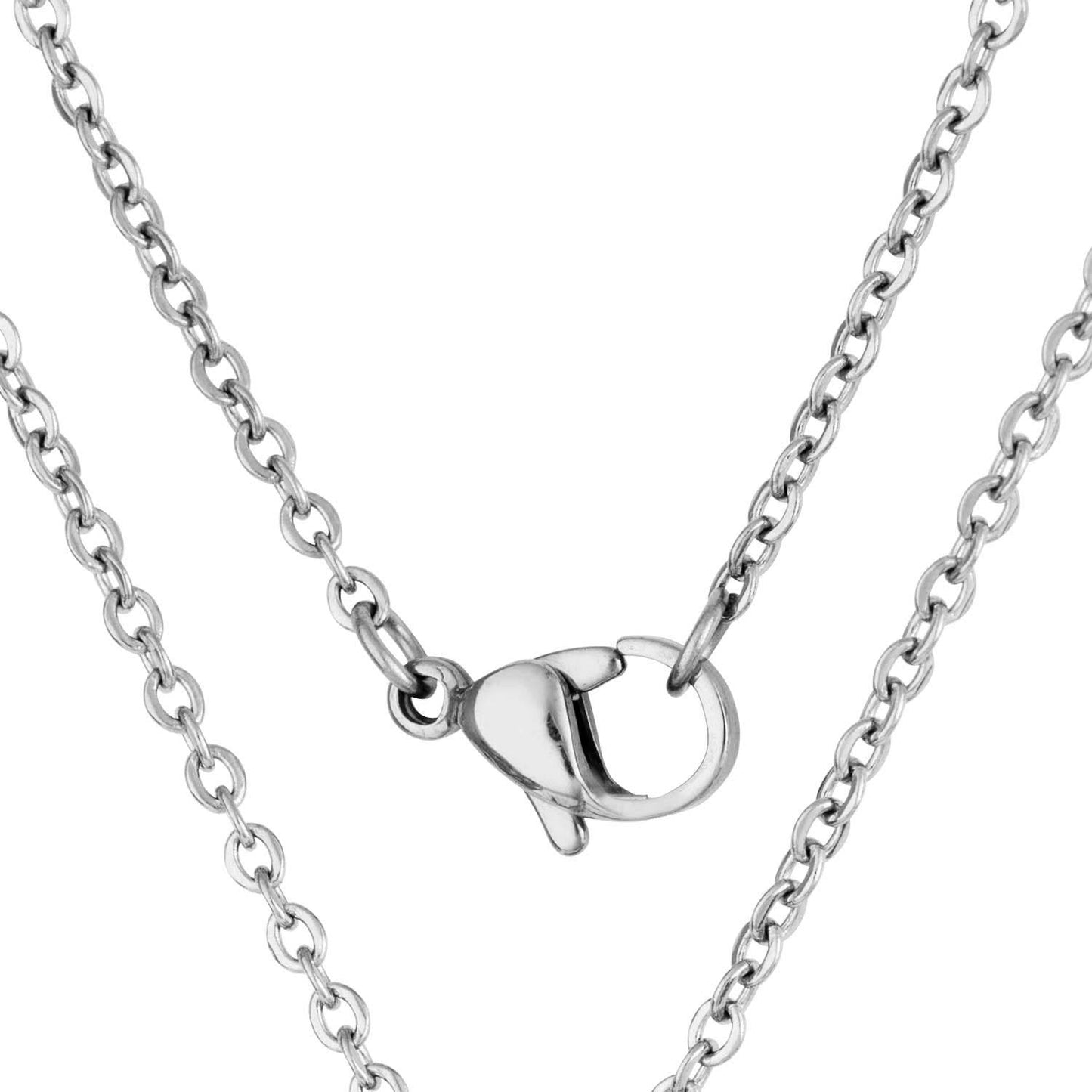 Men's Stainless Steel Cross Pendant front view