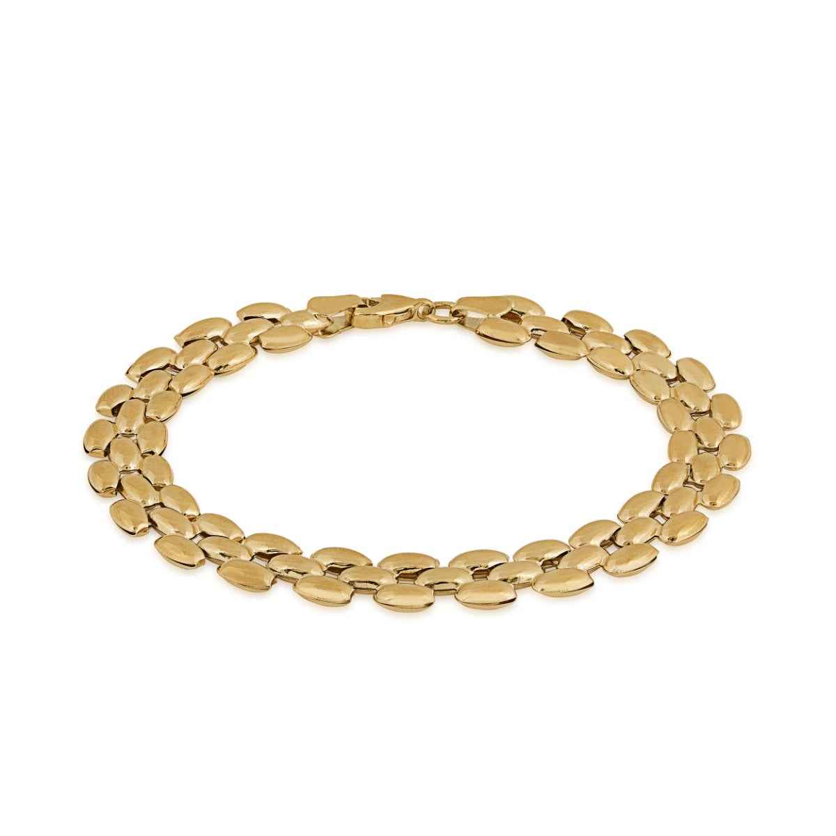 7.25-inch Panther Bracelet in 10K Yellow Gold