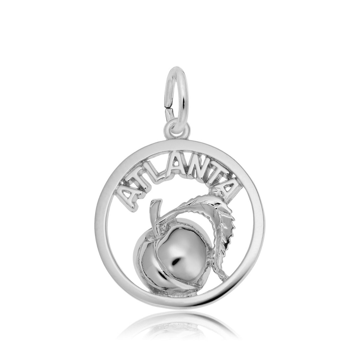 Atlanta Peach Charm in Sterling Silver