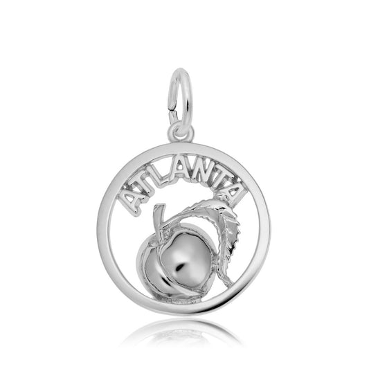 Atlanta Peach Charm in Sterling Silver