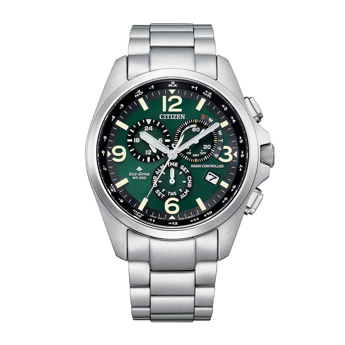 Citizen Men's Promaster Land Eco-Drive Stainless Steel Watch with Green Dial