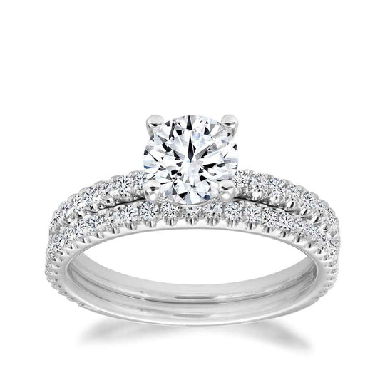 Canadian Rocks 1-5/8 ct. tw. Round Brilliant Diamond Wedding Set in 14K White Gold