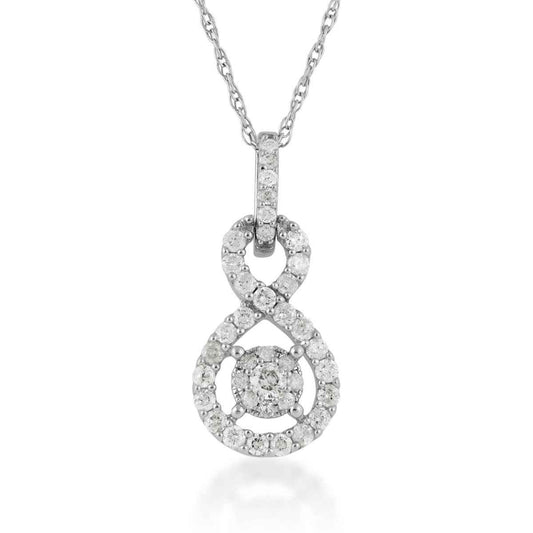 1/2 ct. tw. Diamond Fashion Pendant in Sterling Silver