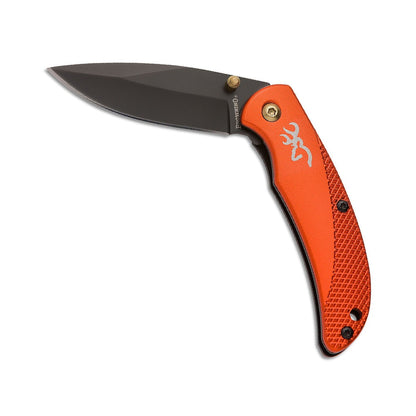 Browning Prism 3 Orange Folding Knife front view