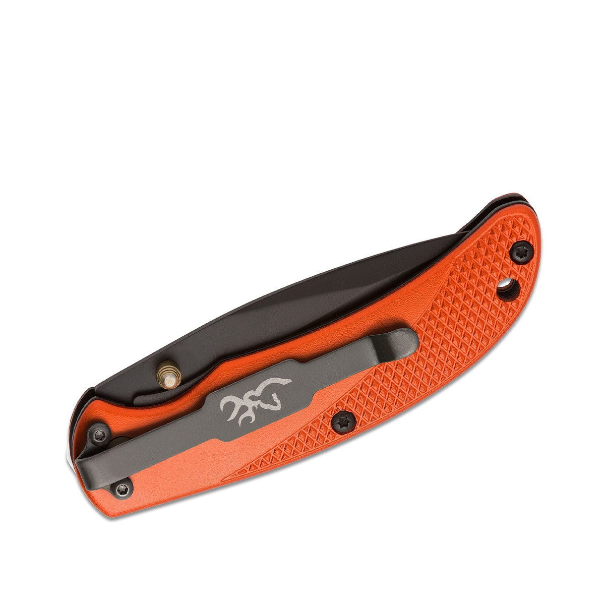 Browning Prism 3 Orange Folding Knife close-up detail