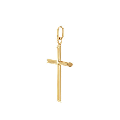 Cross Pendant in 14K Yellow Gold front view