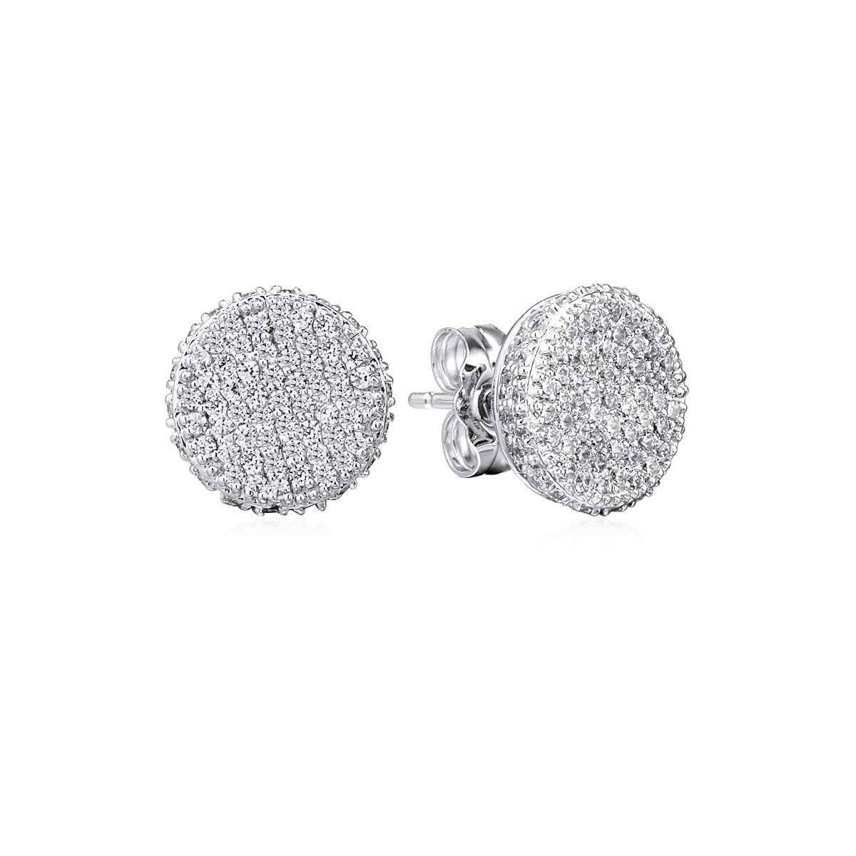5/8 ct. tw. Diamond Cluster Earrings in 10K White Gold
