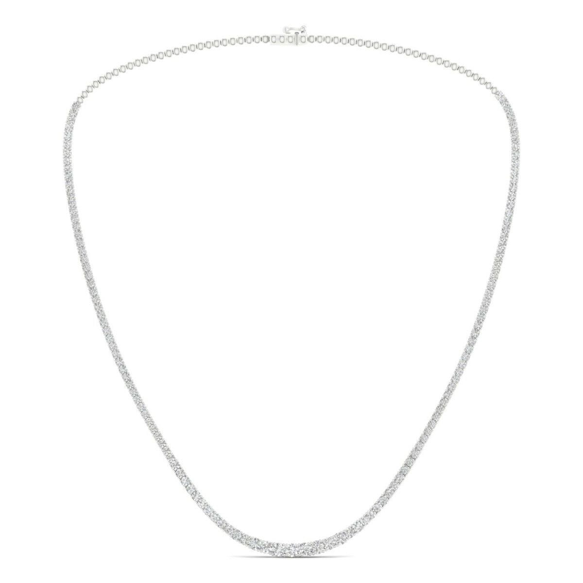 Adamante 9 ct. tw. Lab-Grown Diamond 16-inch Riviera Necklace in 14K White Gold