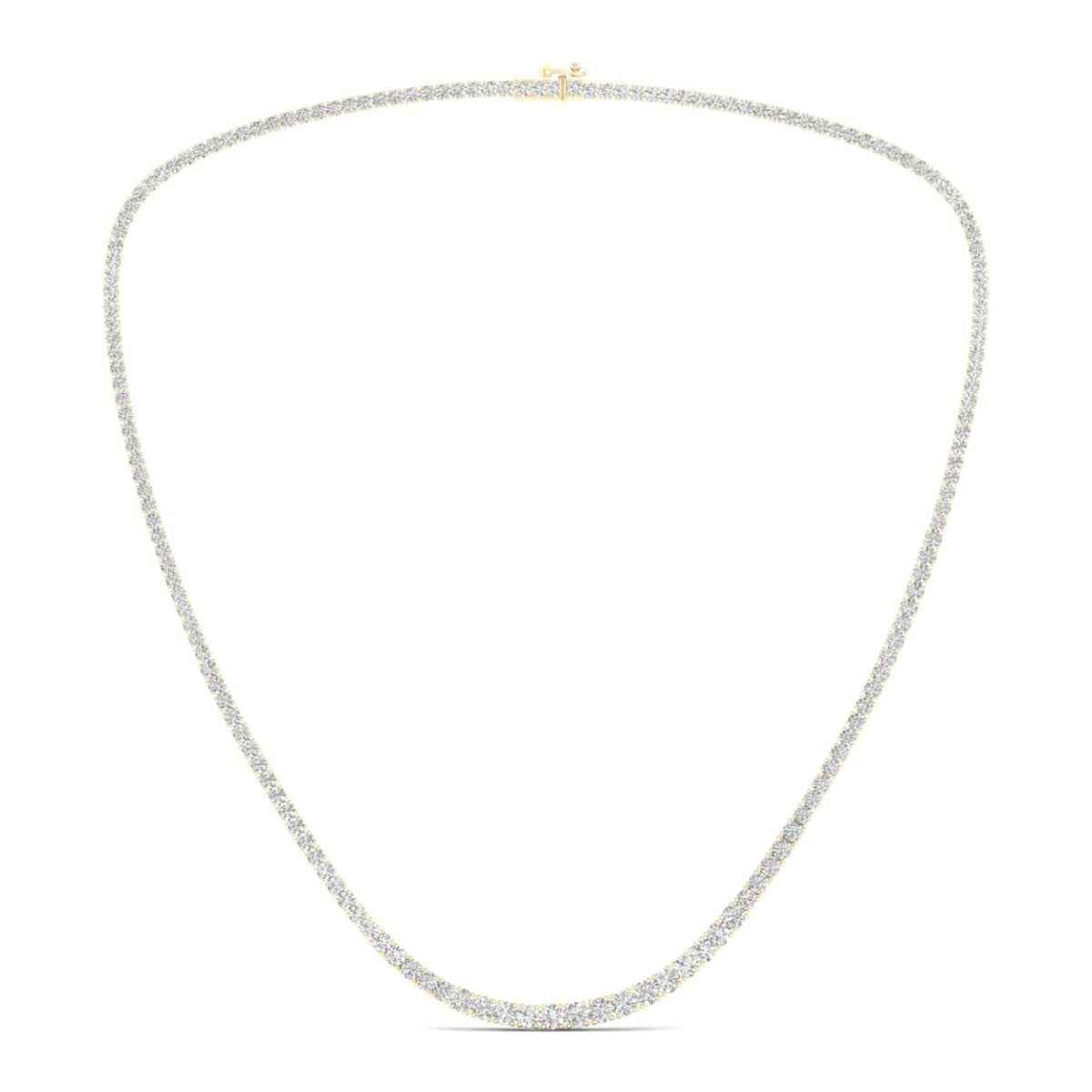 Adamante 10 ct. tw. Lab-Grown Diamond 16-inch Riviera Necklace in 14K Yellow Gold