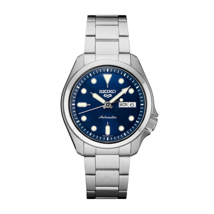 Seiko Men's 5 Sports Automatic Stainless Steel Watch with Blue Dial