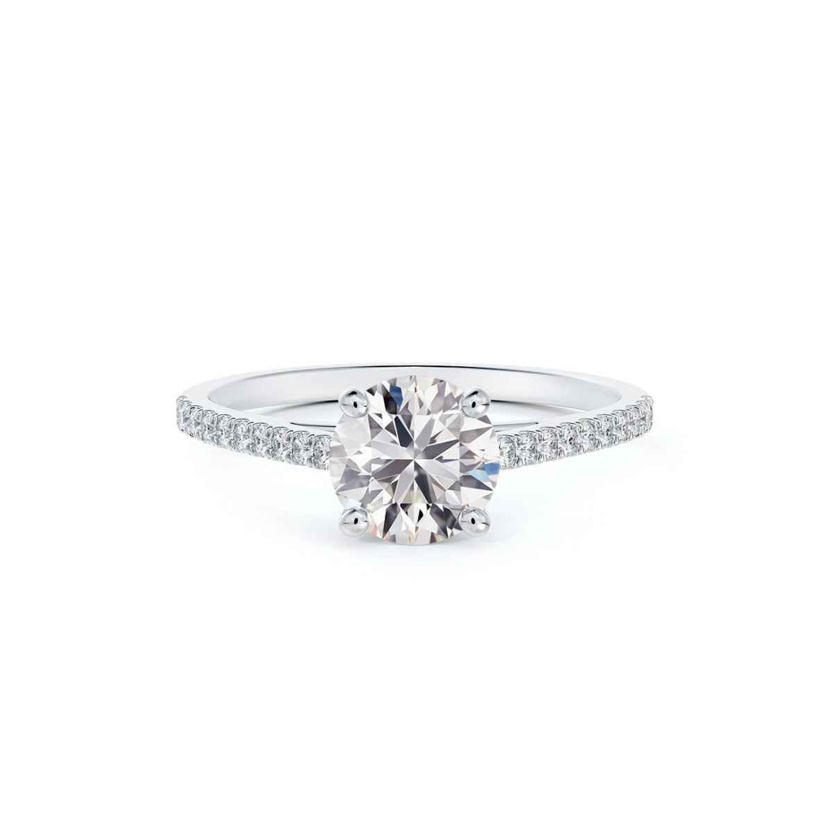 Forevermark 5/8 ct. tw. Round Brilliant Diamond Engagement Ring in 14K White Gold