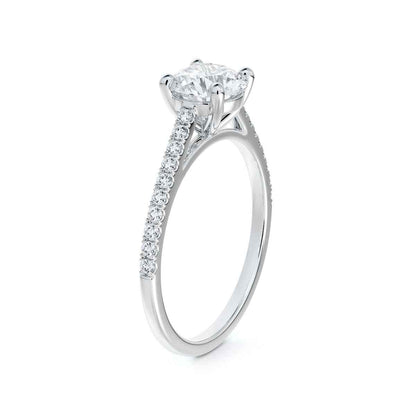 Forevermark 5/8 ct. tw. Round Brilliant Diamond Engagement Ring in 14K White Gold front view