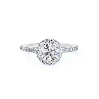 Forevermark Black Label 1 ct. tw. Round Brilliant Diamond Halo Engagement Ring in 18K White Gold