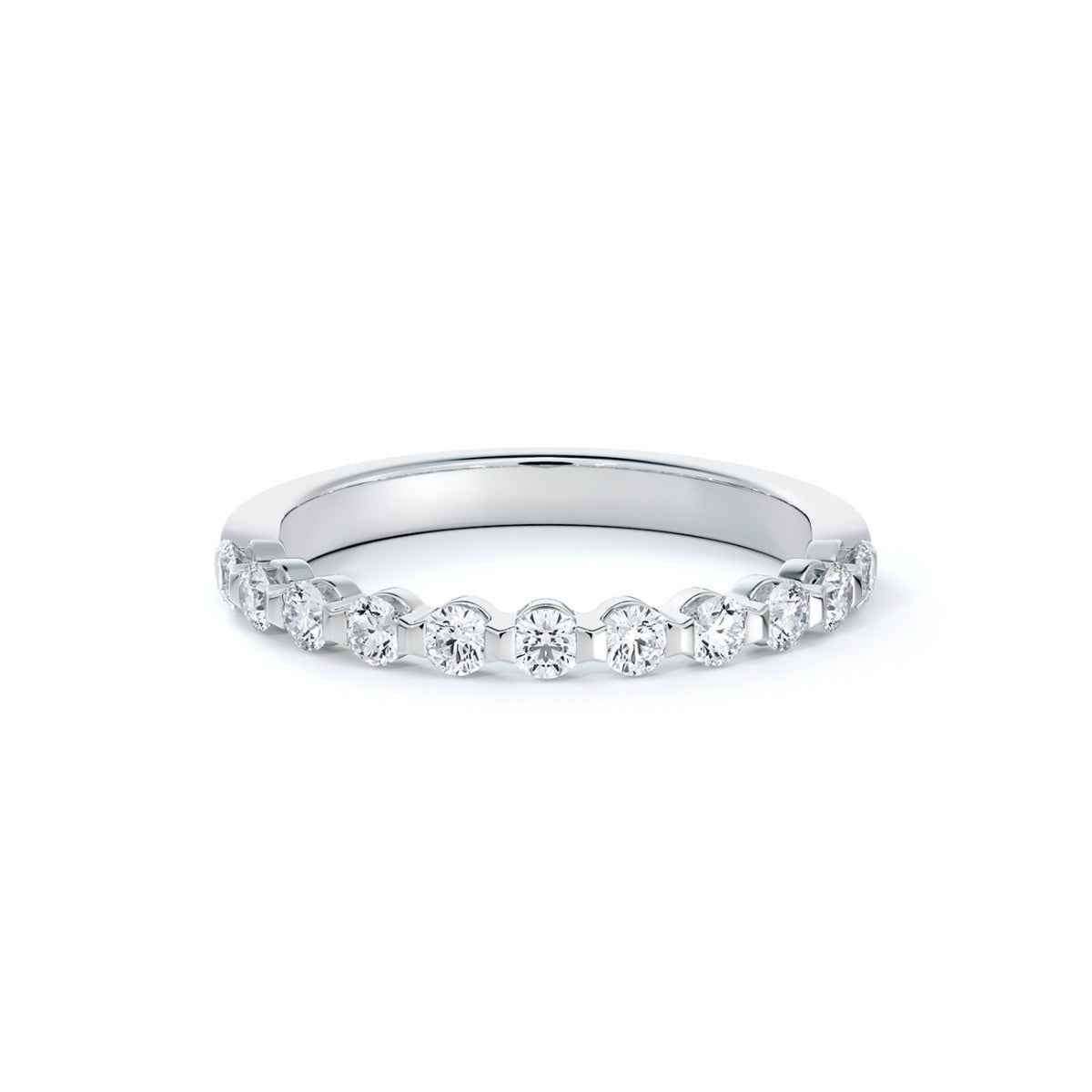 Forevermark 1 ct. tw. 11-Stone Shared Prong Diamond Wedding Band in 14K White Gold