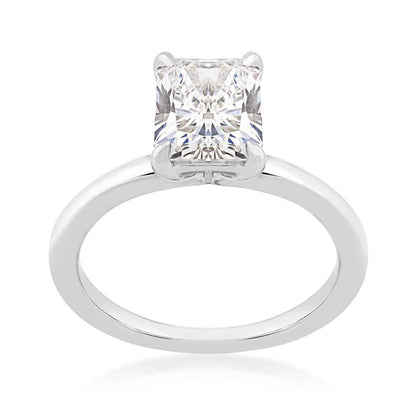 Adamante 2 ct. tw. Lab-Grown Radiant Cut Diamond Solitaire Engagement Ring in 14K White Gold