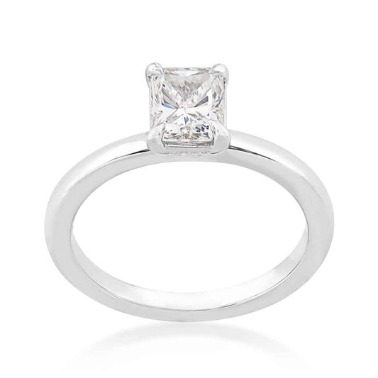 Adamante 1 ct. tw. Lab-Grown Radiant Cut Diamond Solitaire Engagement Ring in 14K White Gold