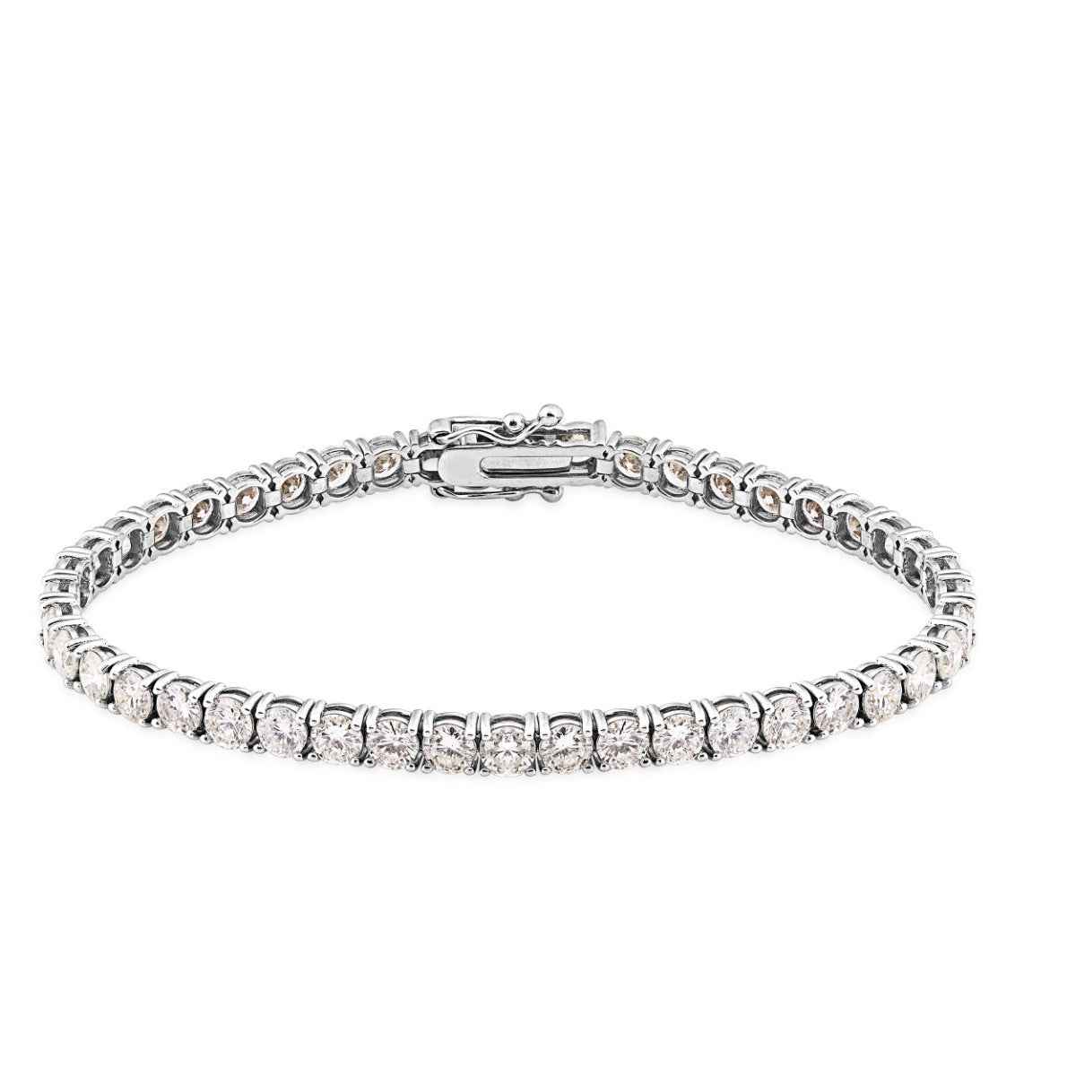 8-3/4 ct. tw. Diamond Tennis Bracelet in 14K White Gold (2)