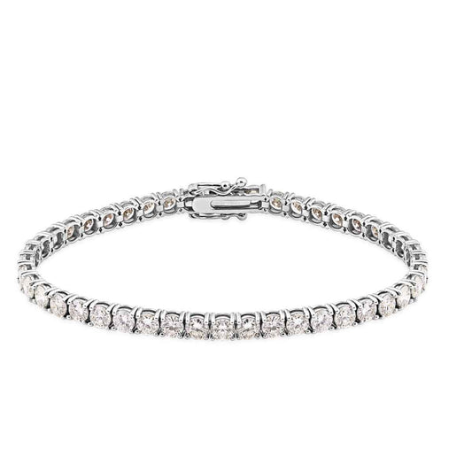 8-3/4 ct. tw. Diamond Tennis Bracelet in 14K White Gold (2)