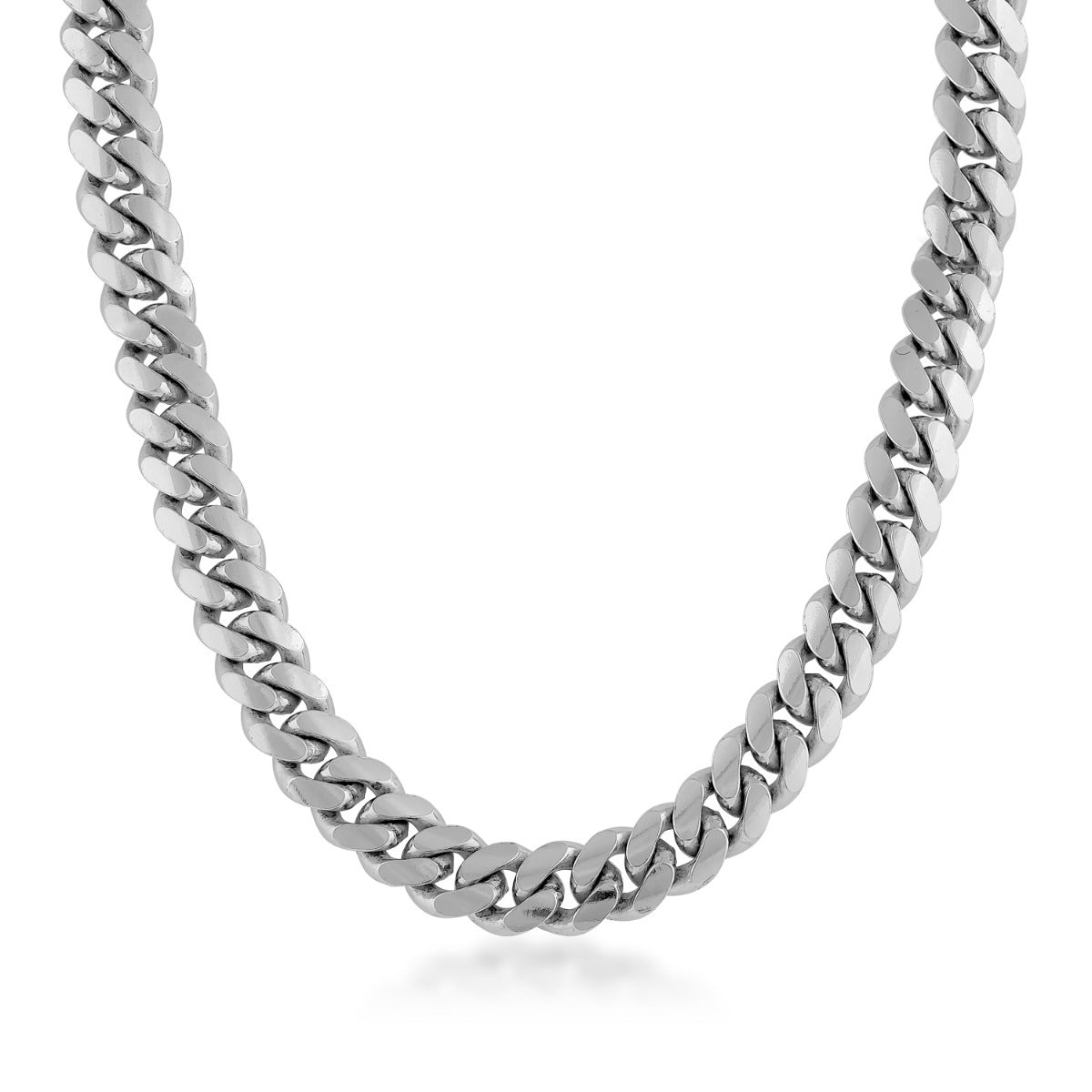 10mm 24-inch Miami Cuban Chain in Sterling Silver