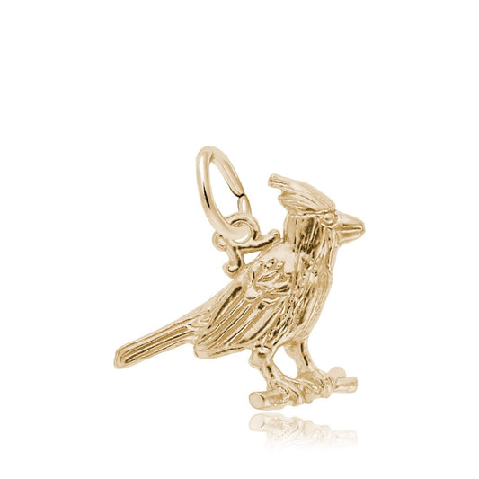 Cardinal Charm in 14K Yellow Gold