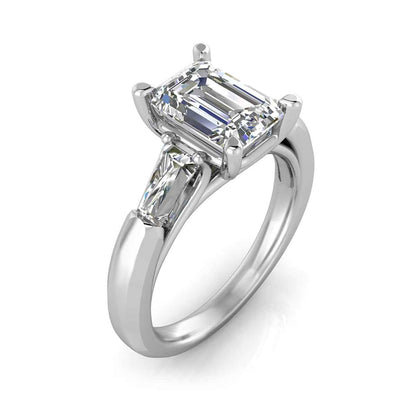 Adamante 2-1/6 ct. tw. Lab-Grown Radiant Cut Diamond Engagement Ring in 14K White Gold front view