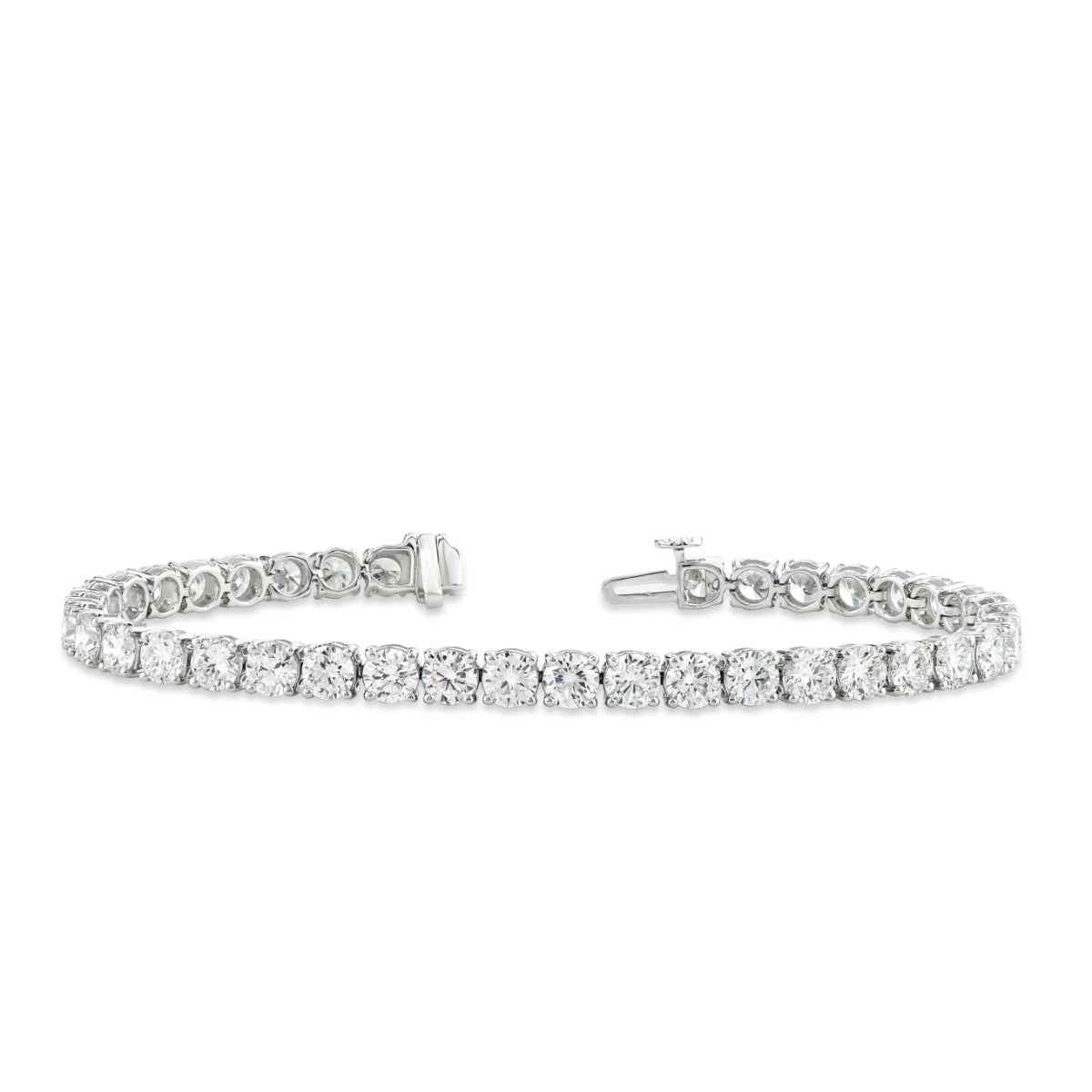 Adamante 11-3/4 ct. tw. Lab-Grown Diamond Tennis Bracelet in 14K White Gold