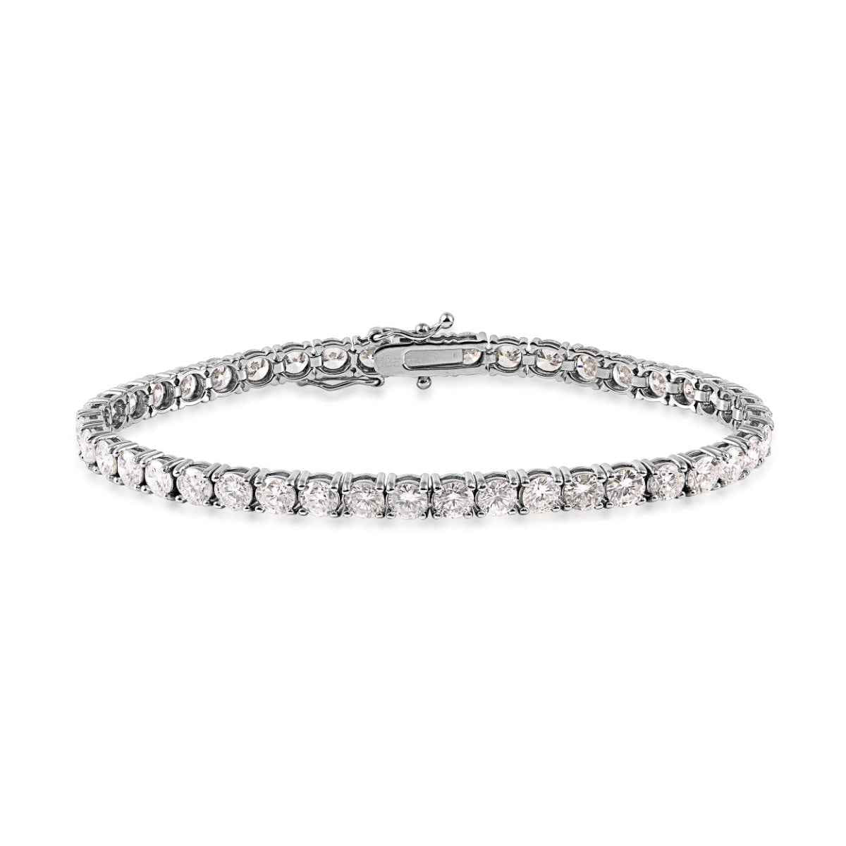 8-1/2 ct. tw. Round Diamond Tennis Bracelet in 14K White Gold