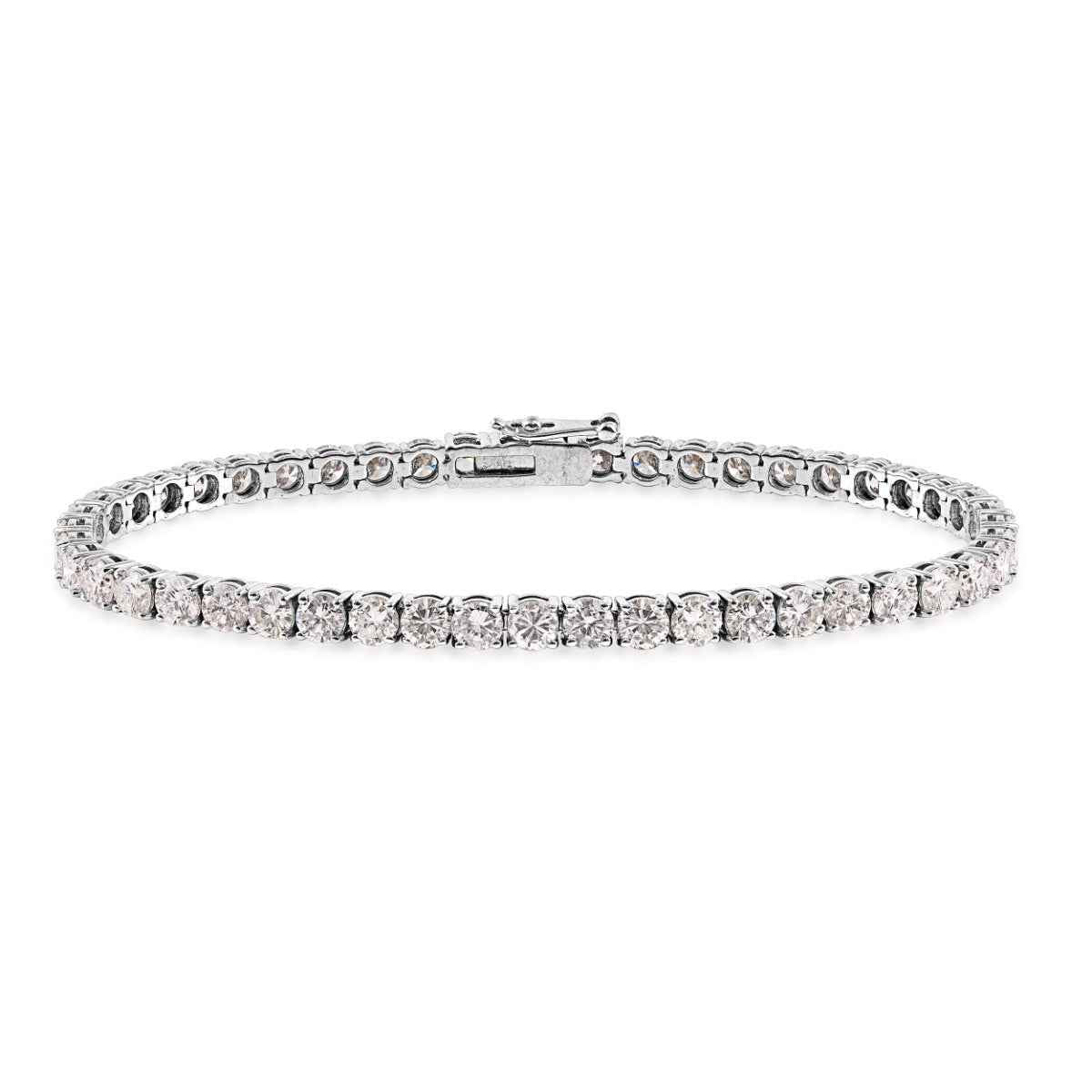 8-1/3 ct. tw. Round Diamond Tennis Bracelet in 14K White Gold