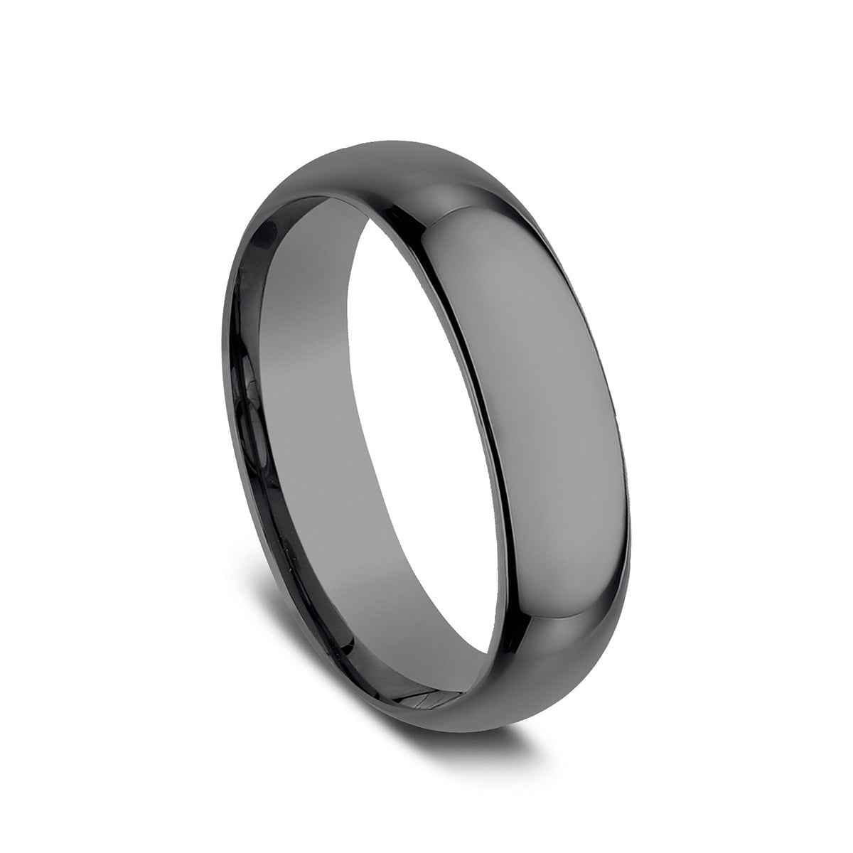 Benchmark Men's 6.5mm High Polished Tantalum Wedding Band front view